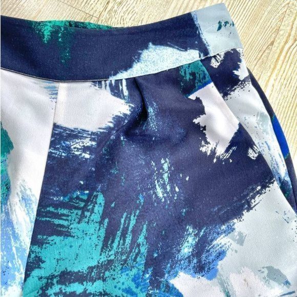 H by Halston Printed Pull On Culotte‎ Pants - Picture 2 of 5